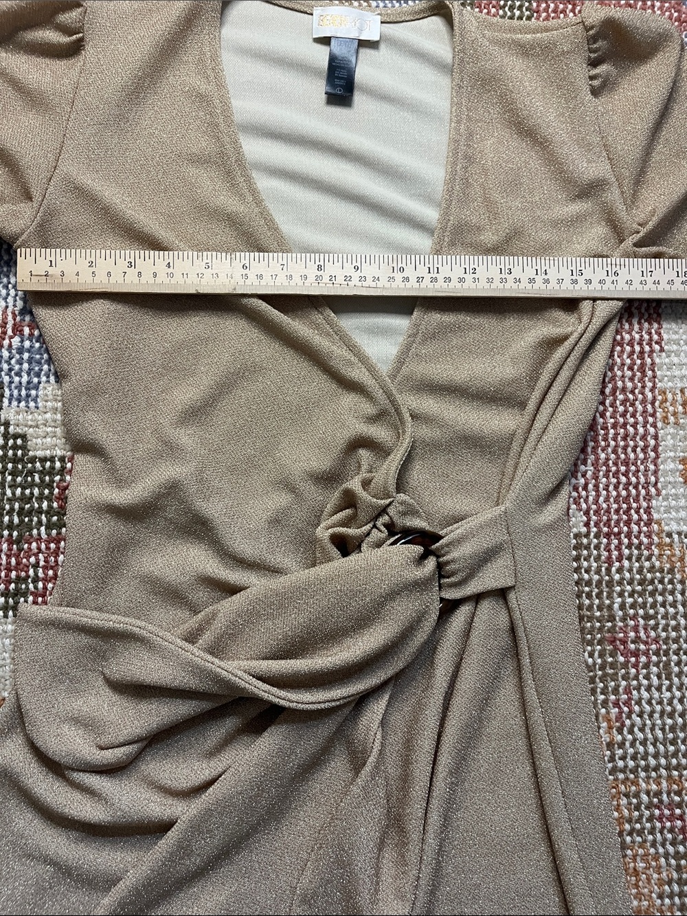 Beach Riot Dixie Metallic Wrap Dress in women’s size L - Picture 6 of 8